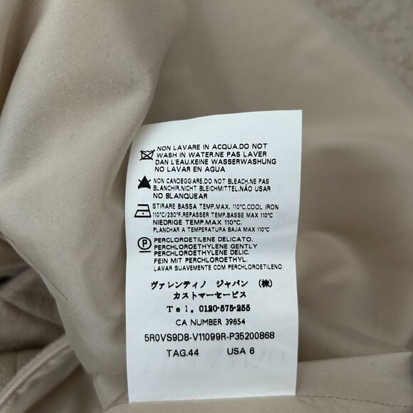 Red Valentino Cream Cocktail Dress Size US 6 - Picture 7 of 7